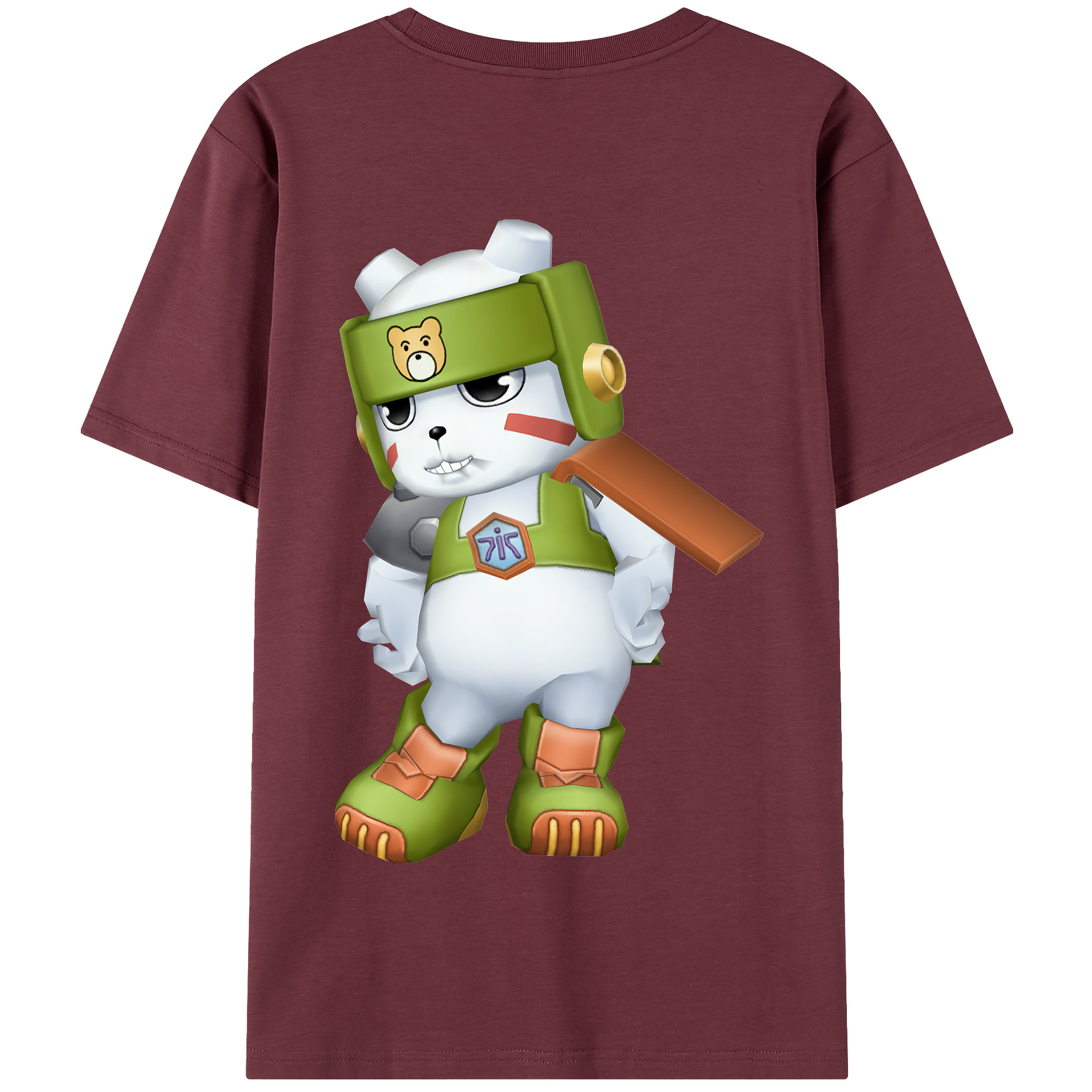 （画像用） Digimon デジタルモンスター/デジモン 綿100％半袖Tシャツ（背面プリント）